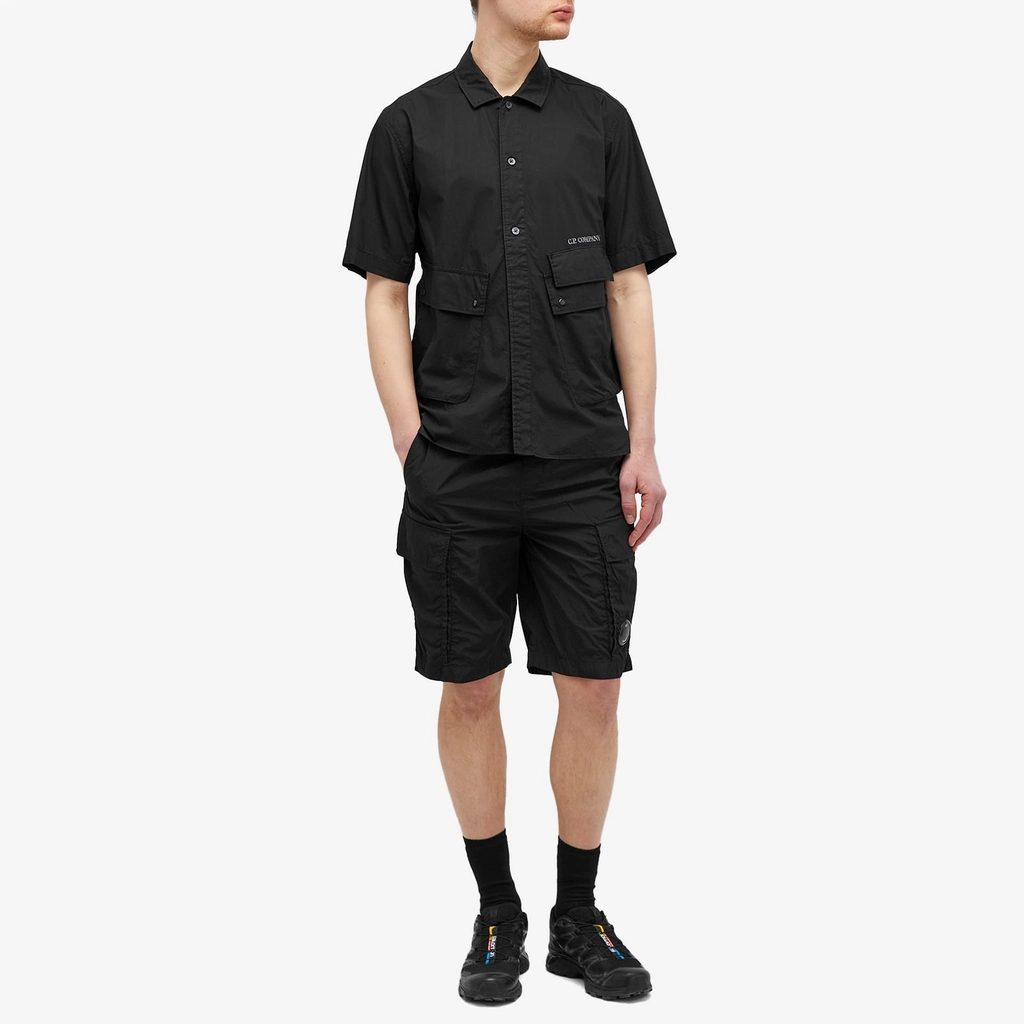 CP Company Men's Popeline Pocket Shirt Black